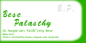 bese palasthy business card